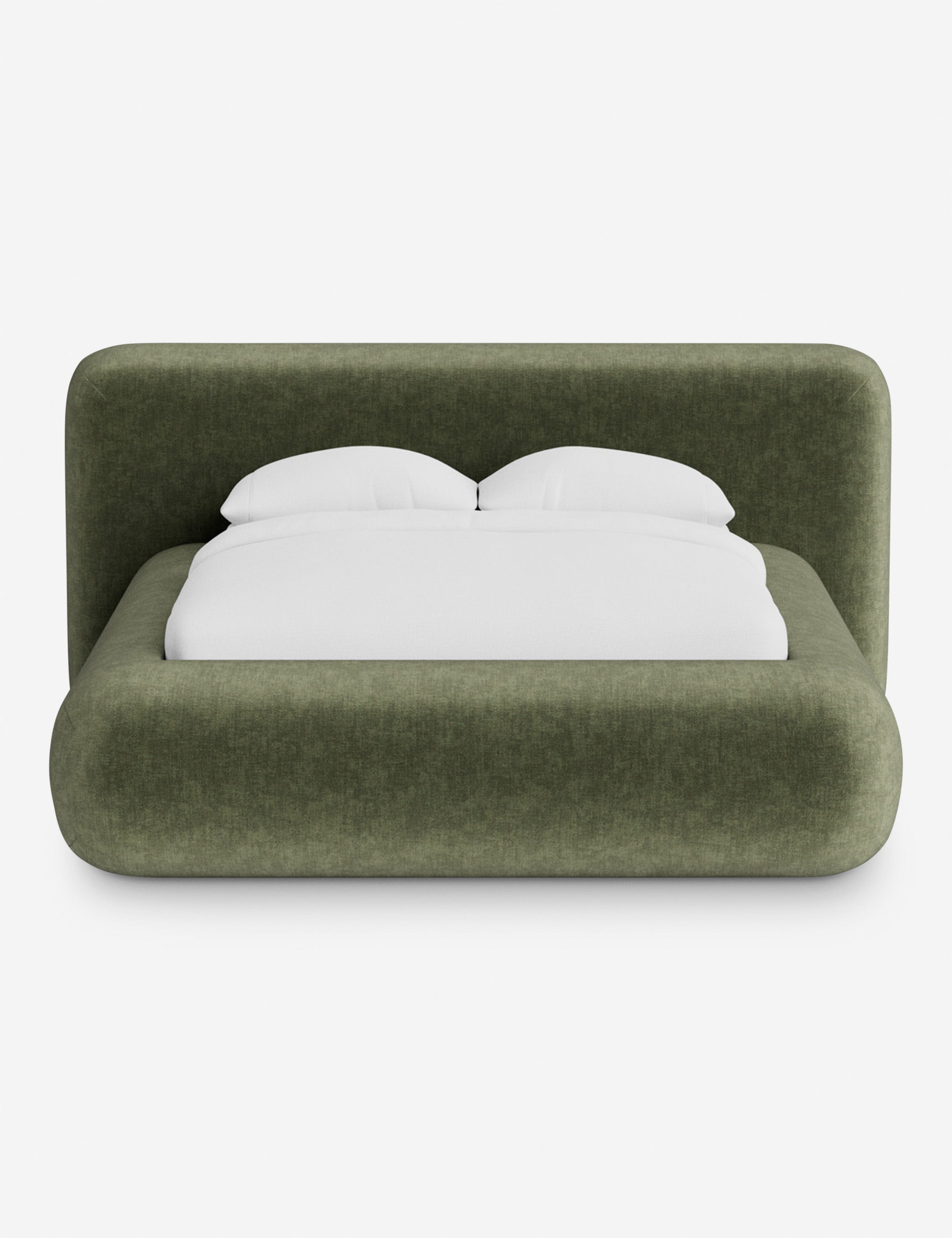 Lit plateforme arrondi - Notre lit se démarque par sa forme, avec une silhouette sculpturale qui vous invite à vous y lover