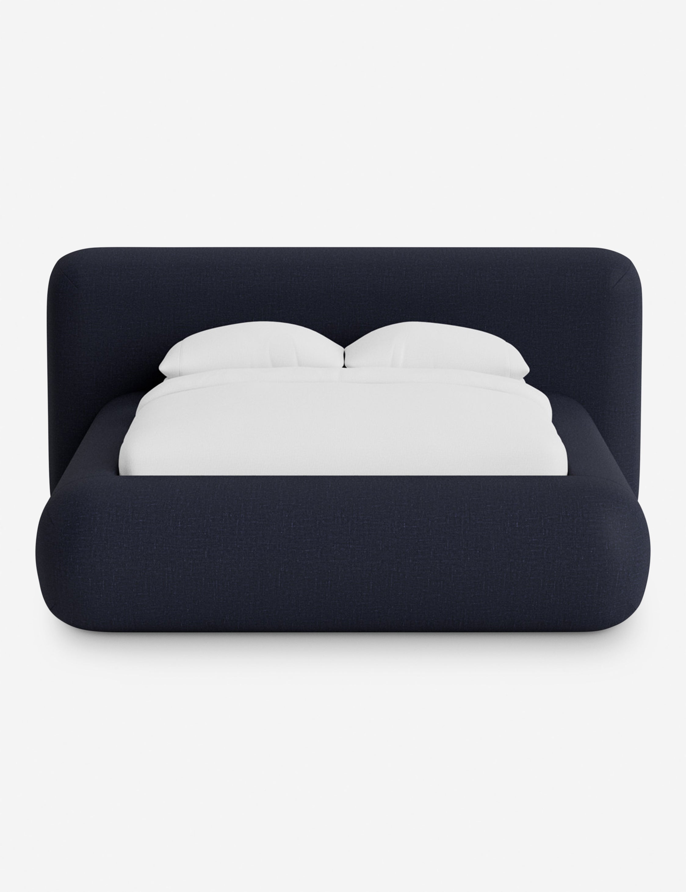 Lit plateforme arrondi - Notre lit se démarque par sa forme, avec une silhouette sculpturale qui vous invite à vous y lover
