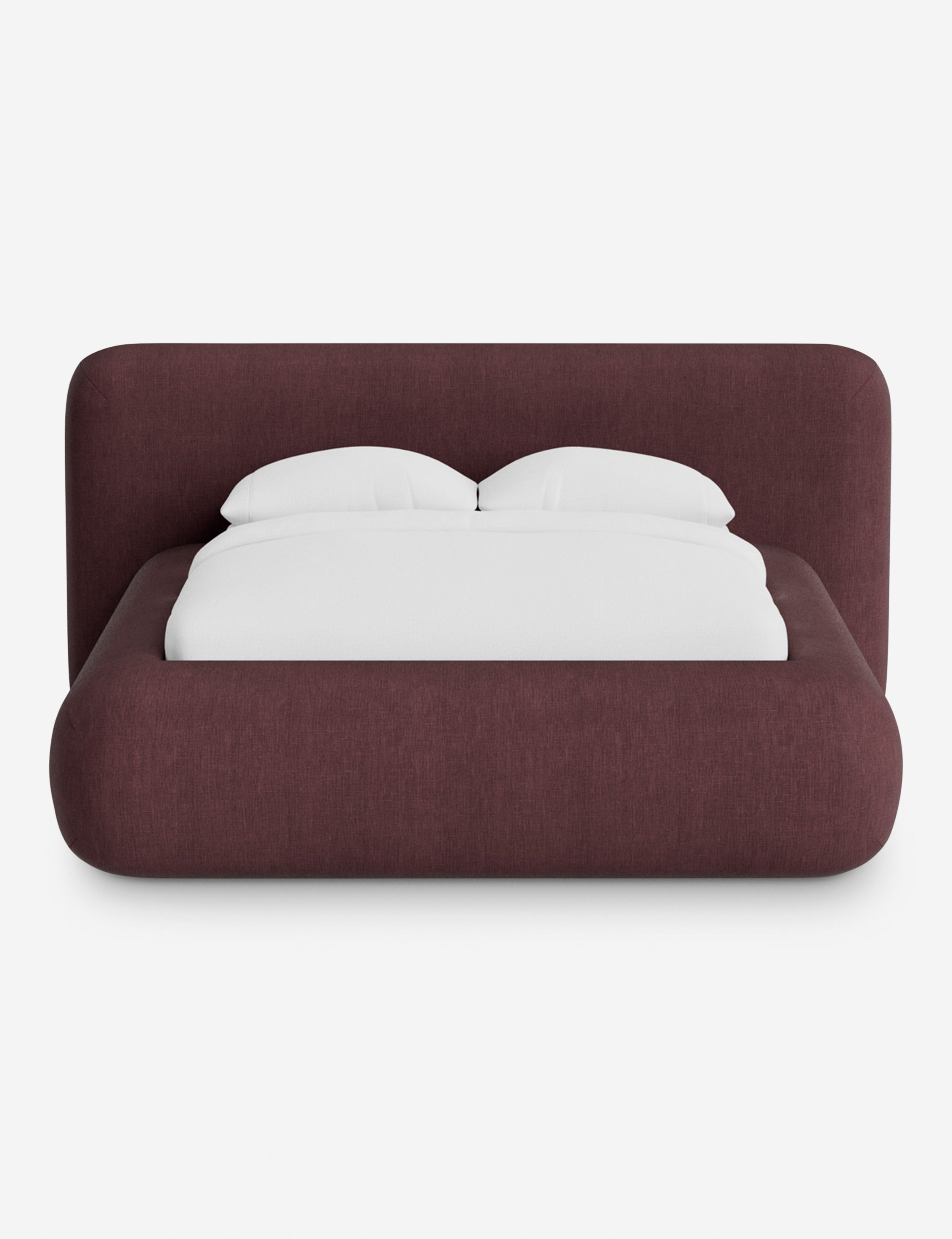 Lit plateforme arrondi - Notre lit se démarque par sa forme, avec une silhouette sculpturale qui vous invite à vous y lover