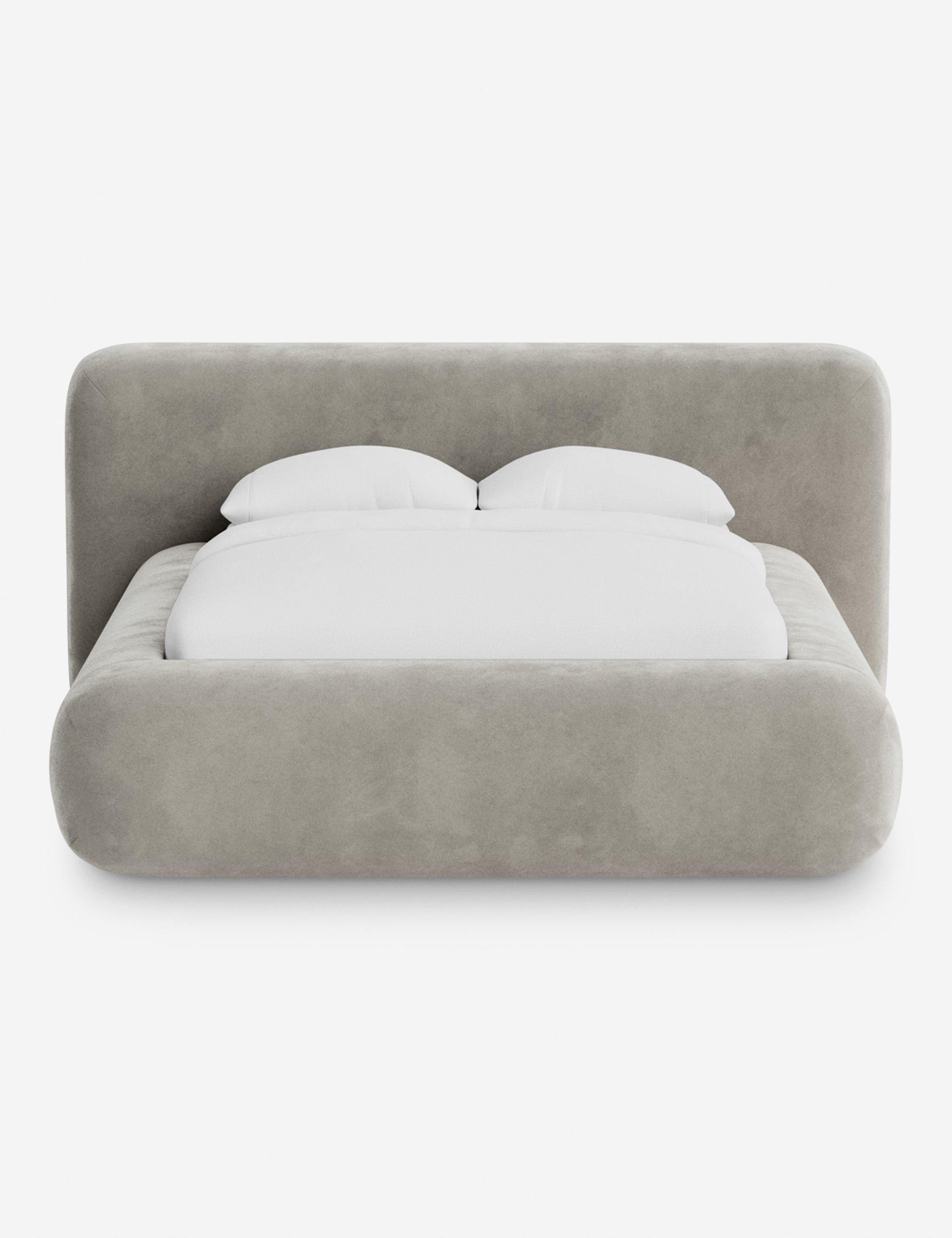 Lit plateforme arrondi - Notre lit se démarque par sa forme, avec une silhouette sculpturale qui vous invite à vous y lover