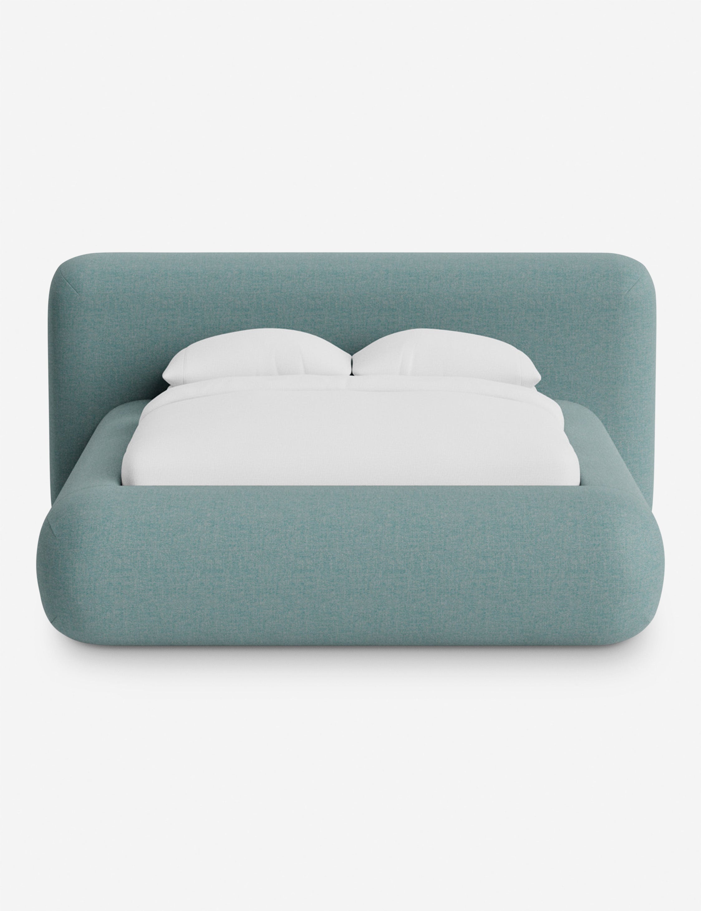 Lit plateforme arrondi - Notre lit se démarque par sa forme, avec une silhouette sculpturale qui vous invite à vous y lover