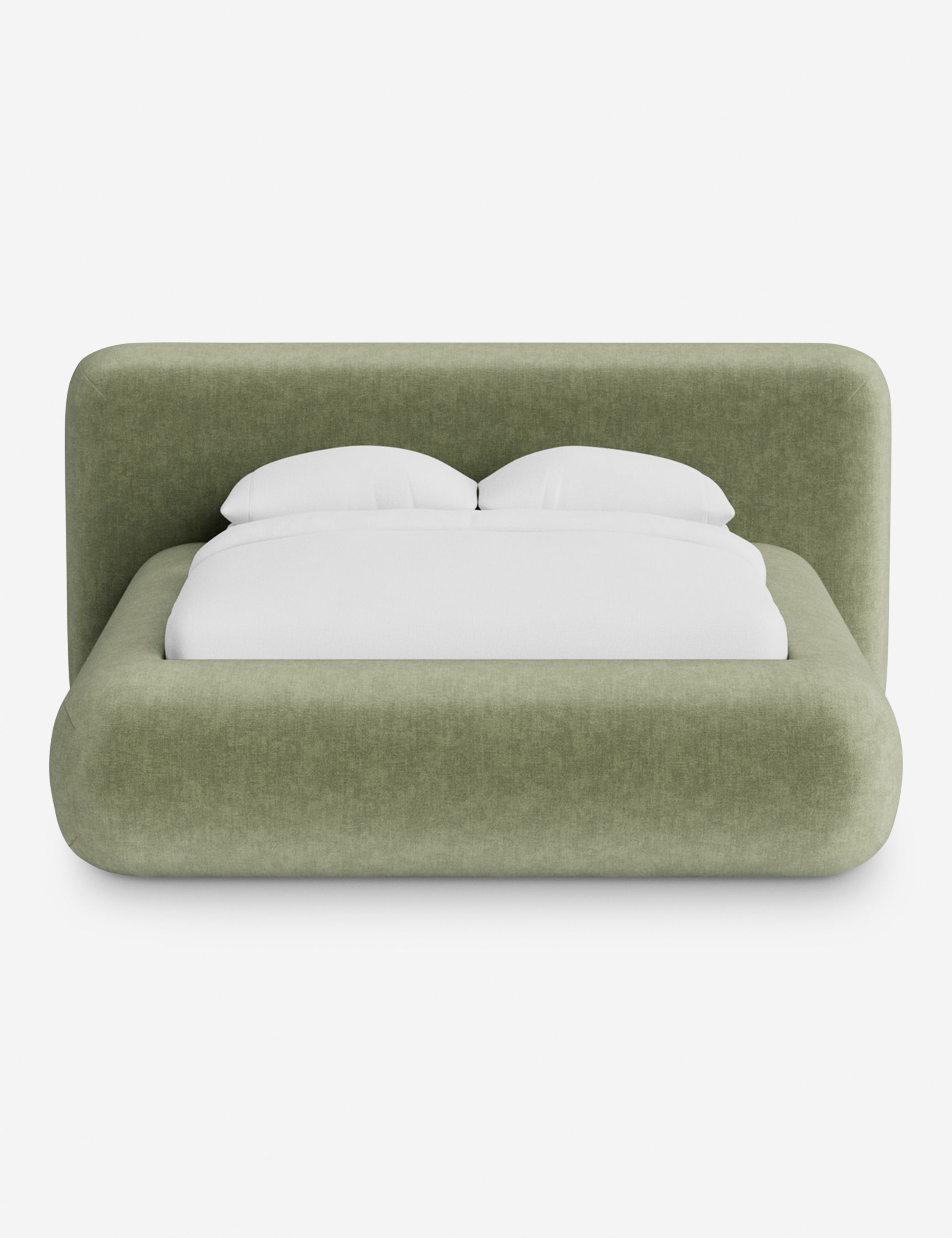 Lit plateforme arrondi - Notre lit se démarque par sa forme, avec une silhouette sculpturale qui vous invite à vous y lover