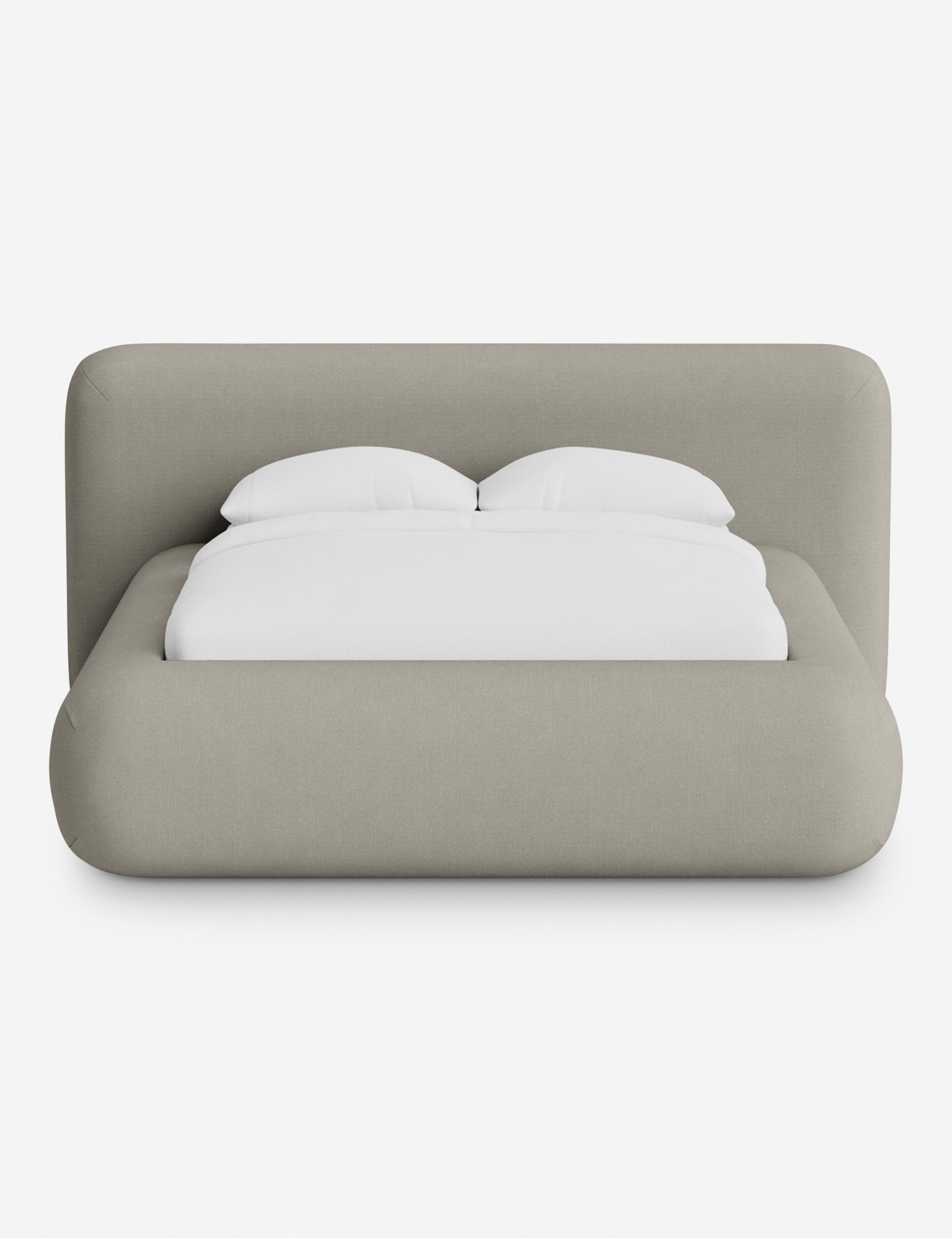 Lit plateforme arrondi - Notre lit se démarque par sa forme, avec une silhouette sculpturale qui vous invite à vous y lover