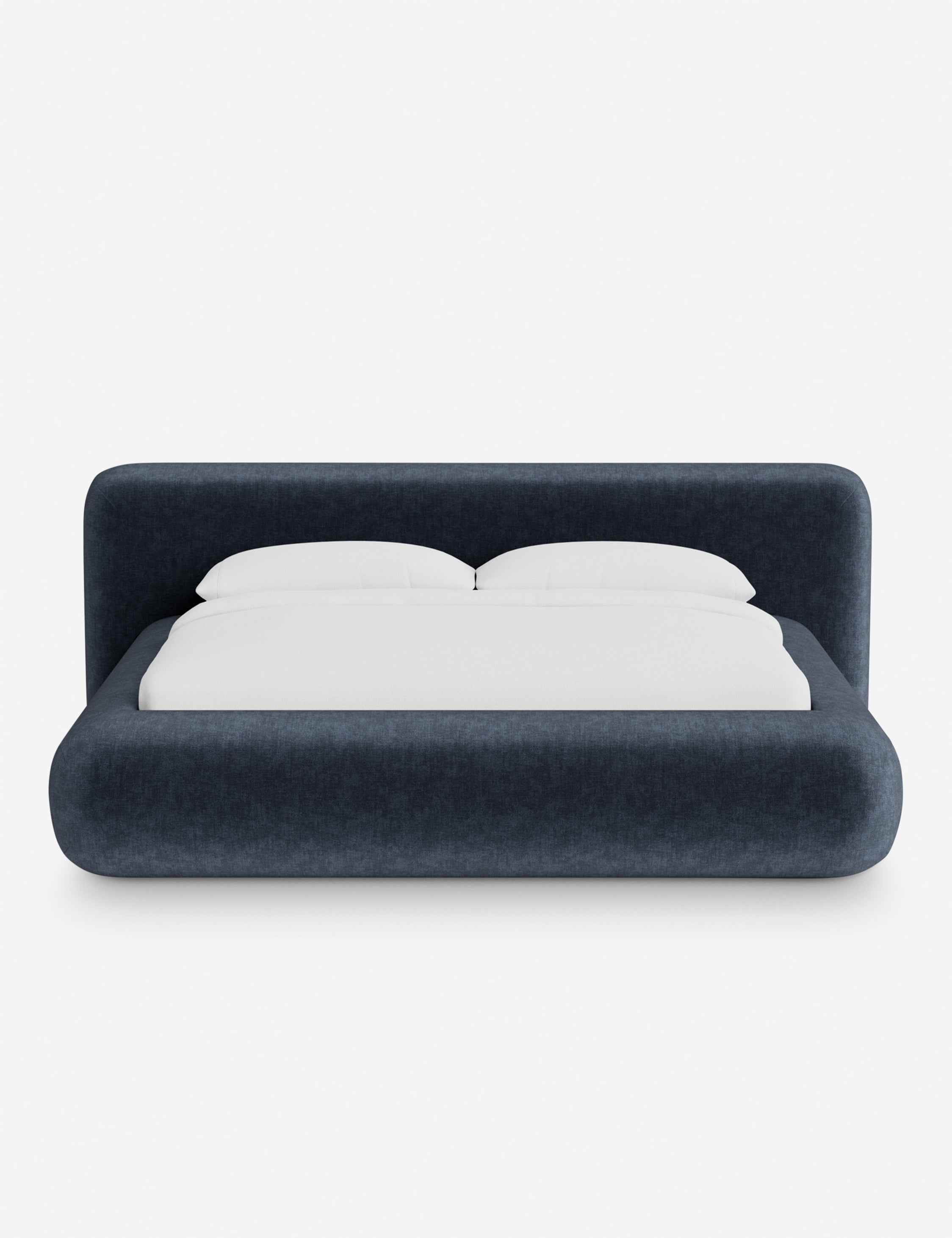 Lit plateforme arrondi - Notre lit se démarque par sa forme, avec une silhouette sculpturale qui vous invite à vous y lover