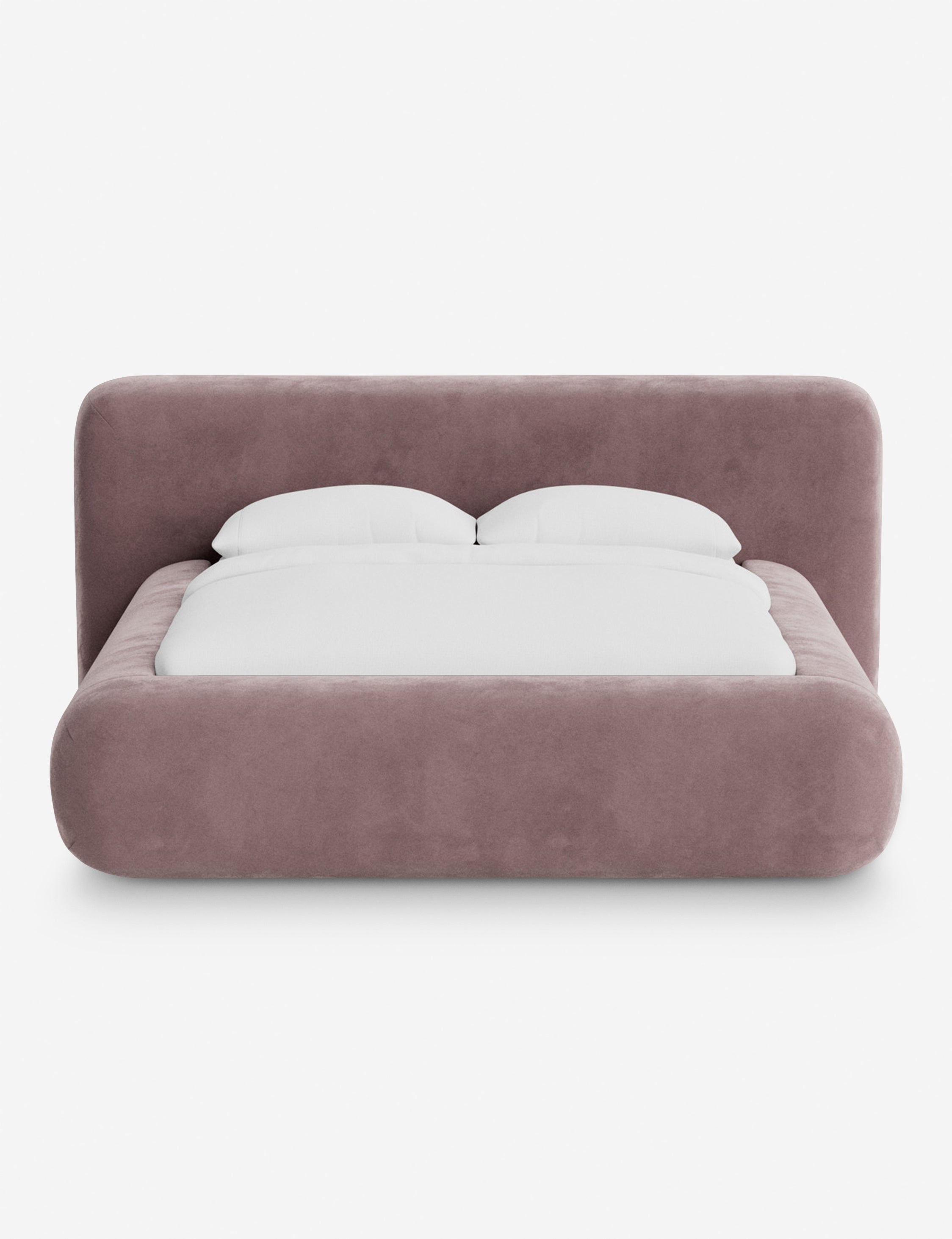 Lit plateforme arrondi - Notre lit se démarque par sa forme, avec une silhouette sculpturale qui vous invite à vous y lover