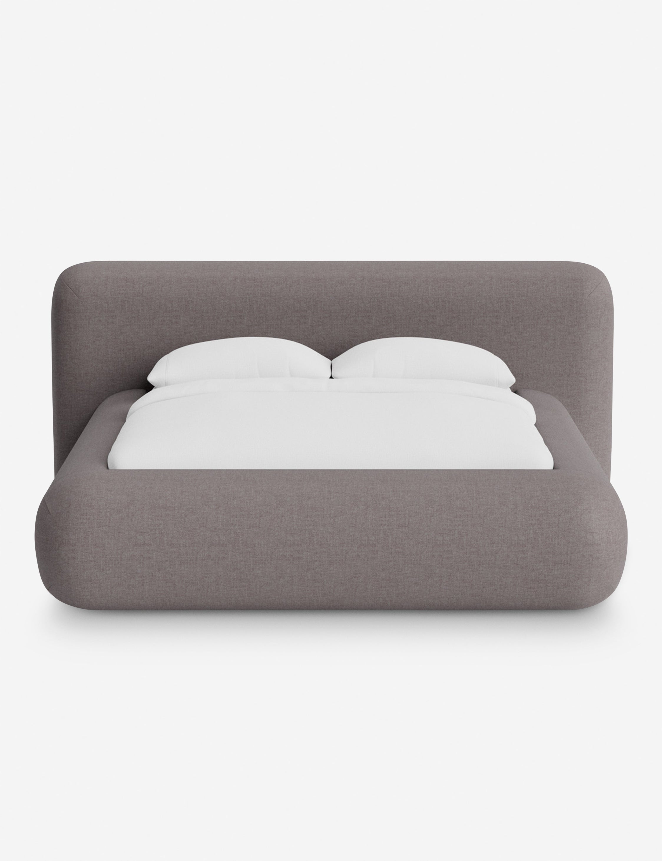 Lit plateforme arrondi - Notre lit se démarque par sa forme, avec une silhouette sculpturale qui vous invite à vous y lover