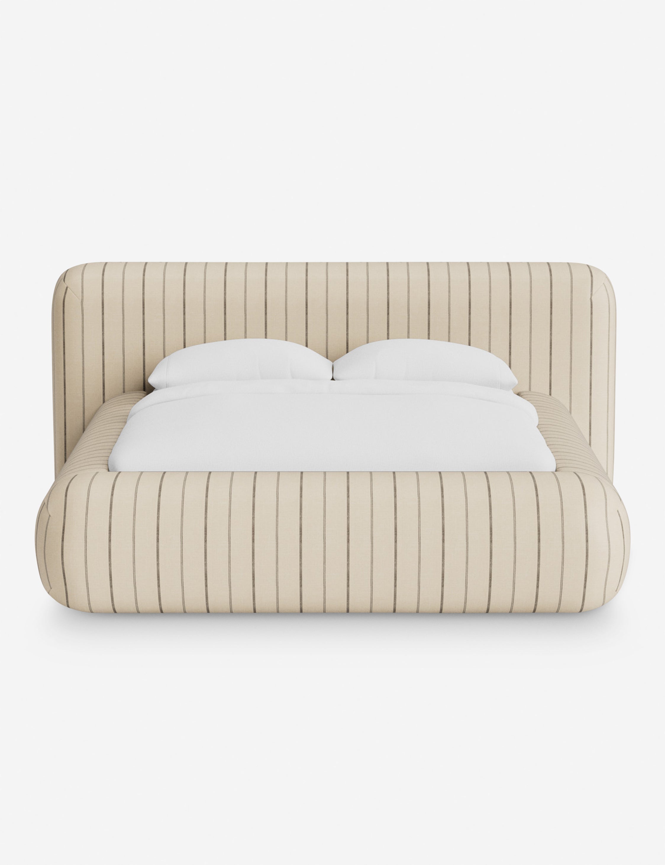 Lit plateforme arrondi - Notre lit se démarque par sa forme, avec une silhouette sculpturale qui vous invite à vous y lover