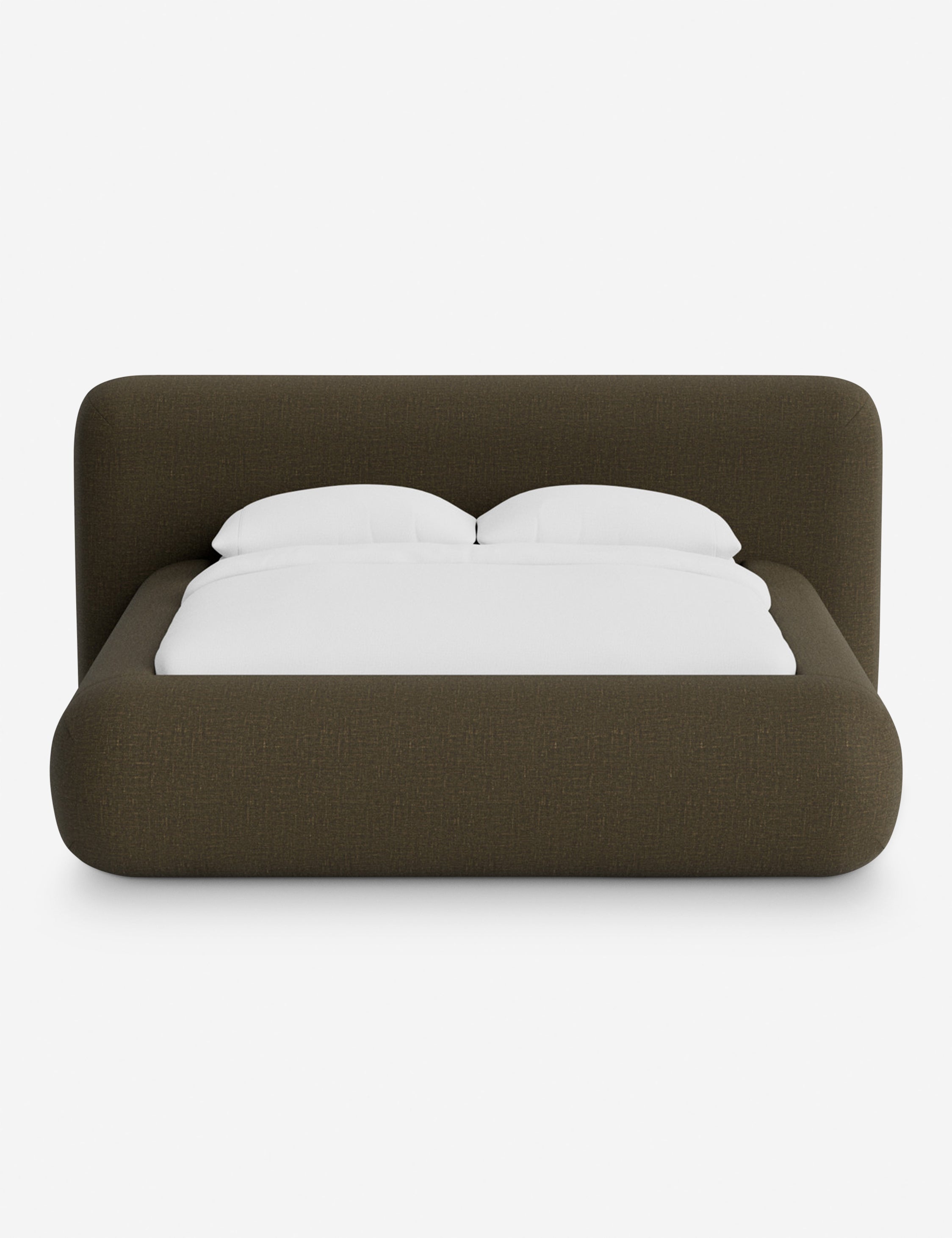 Lit plateforme arrondi - Notre lit se démarque par sa forme, avec une silhouette sculpturale qui vous invite à vous y lover
