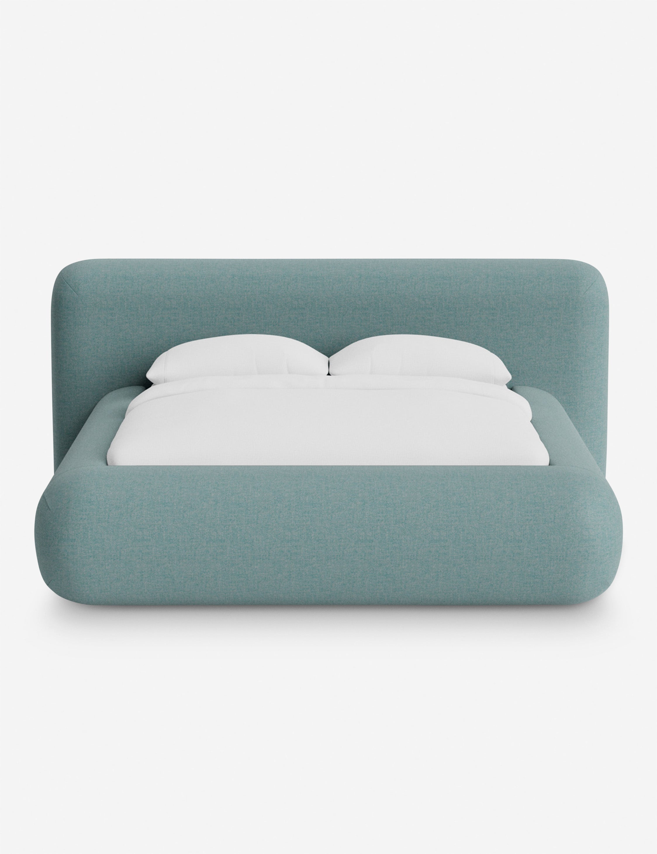 Lit plateforme arrondi - Notre lit se démarque par sa forme, avec une silhouette sculpturale qui vous invite à vous y lover