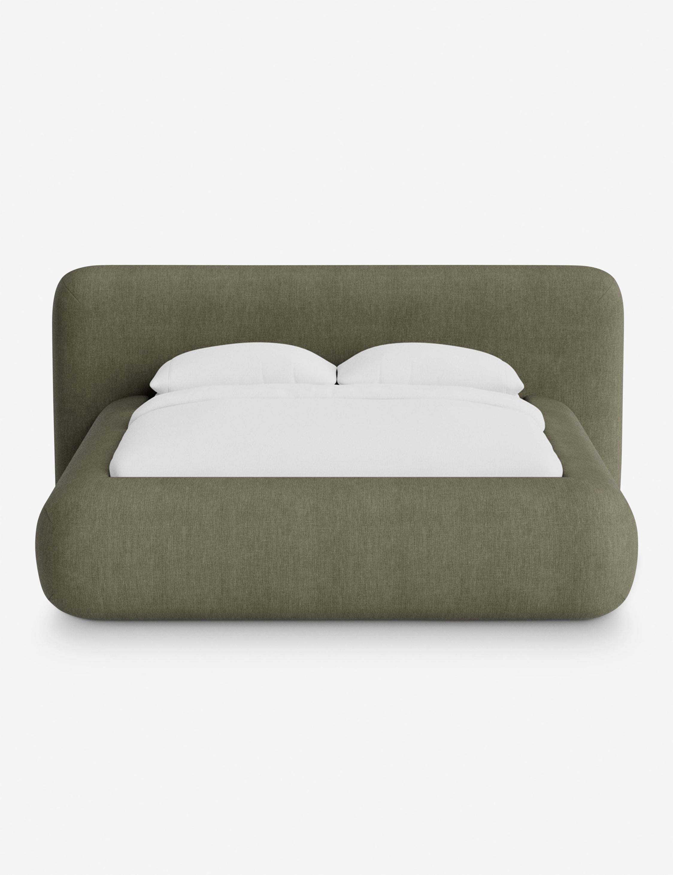 Lit plateforme arrondi - Notre lit se démarque par sa forme, avec une silhouette sculpturale qui vous invite à vous y lover