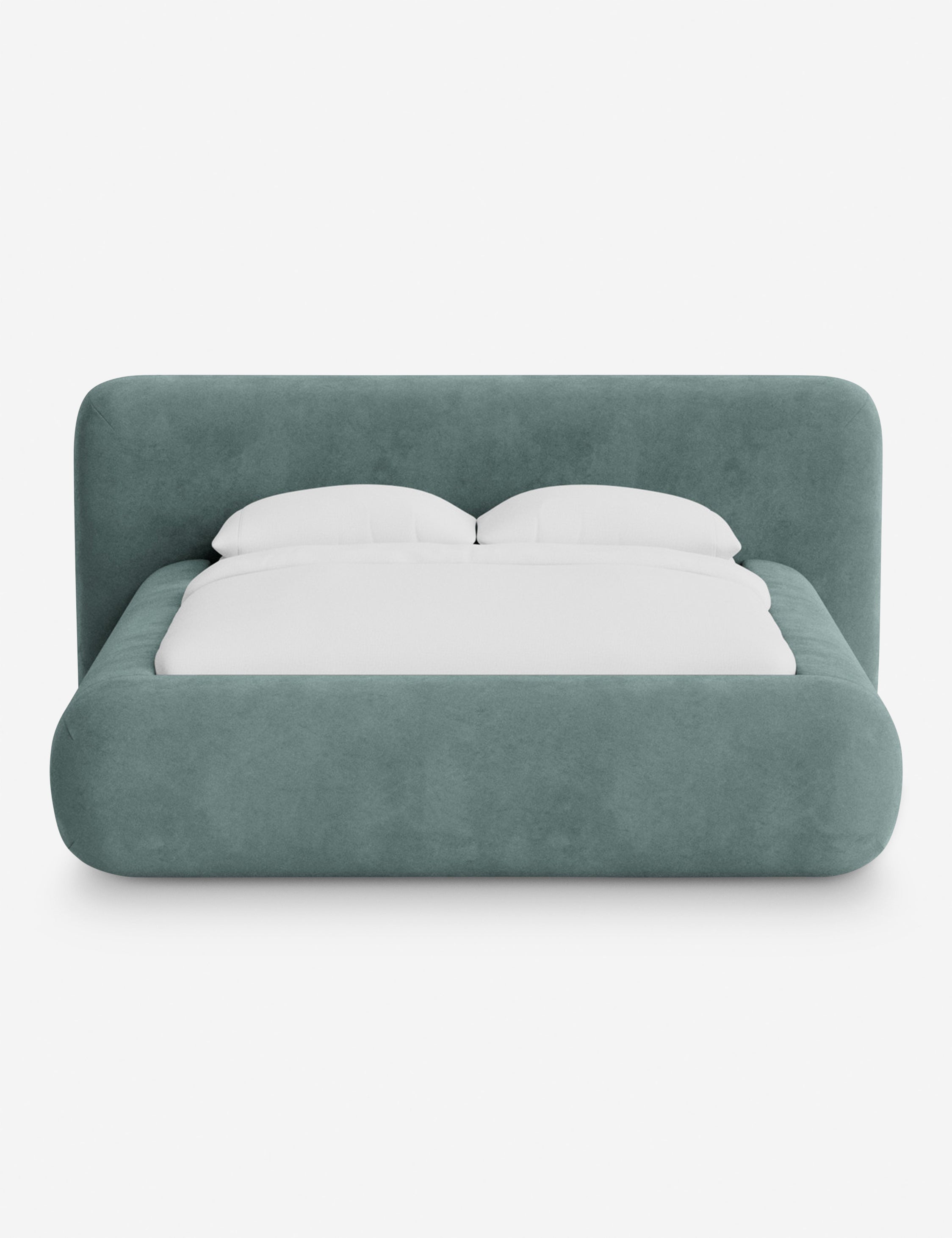 Lit plateforme arrondi - Notre lit se démarque par sa forme, avec une silhouette sculpturale qui vous invite à vous y lover