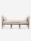 Chaise - Avec une touche de style ancien, cette charmante chaise longue est dotée de pieds sculptés et d'un cadre en bois vieilli