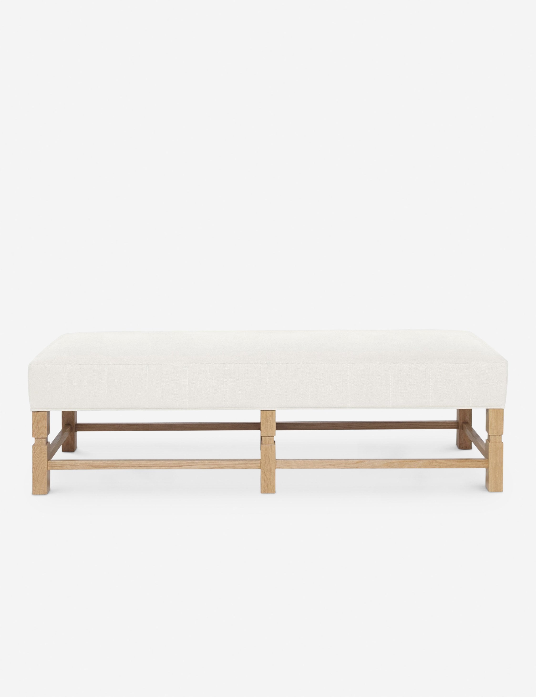 Banc – Alliant un style sur mesure à des matériaux classiques, ce banc rembourré est l'incarnation du confort intemporel.
