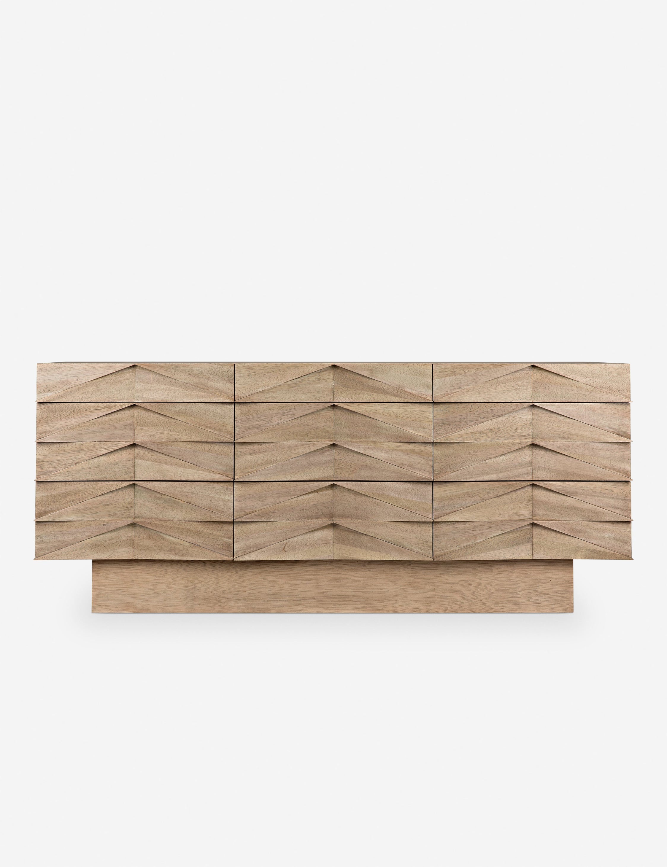 Commode - Donnez un peu plus de dimension à votre espace contemporain avec cette commode en bois
