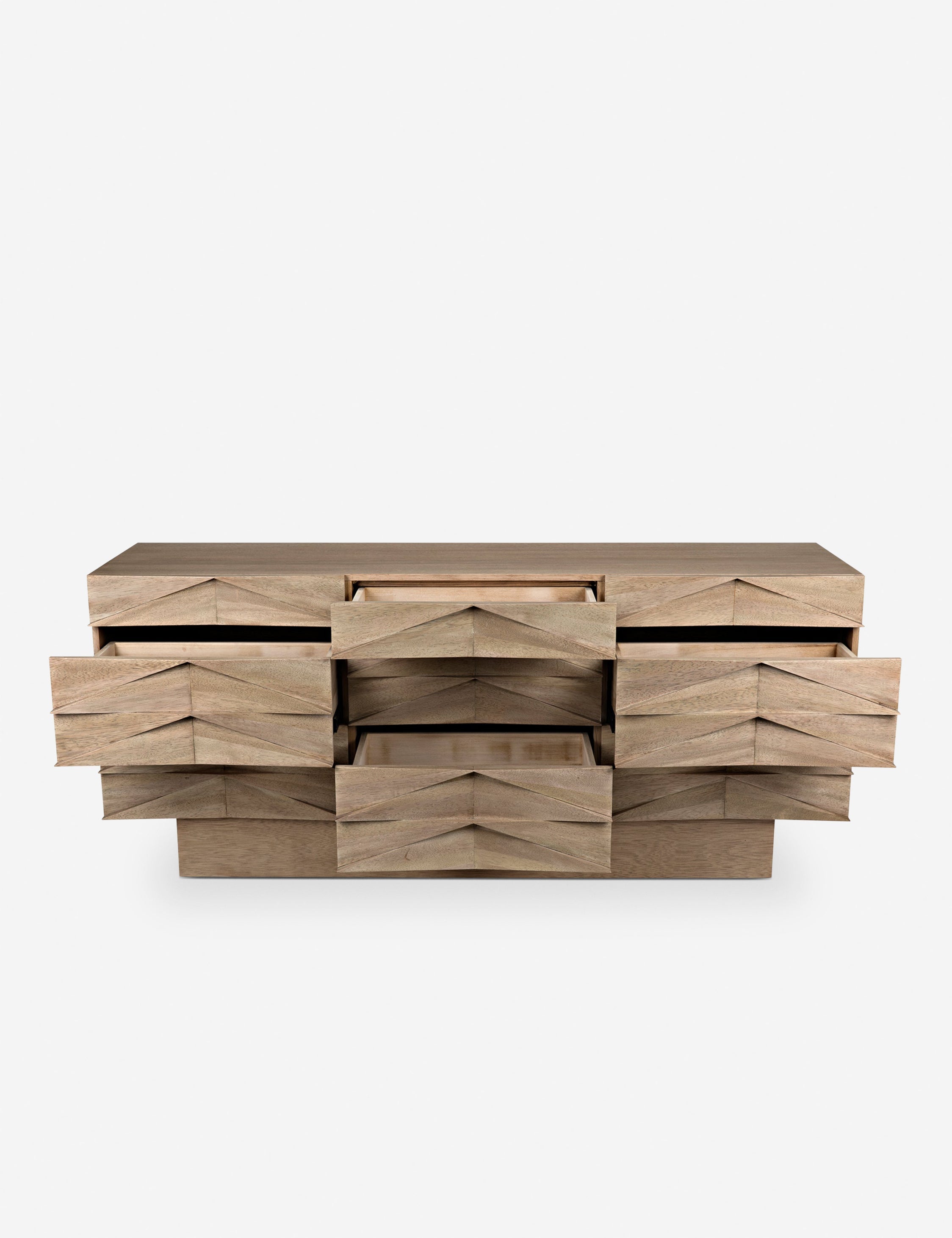 Commode - Donnez un peu plus de dimension à votre espace contemporain avec cette commode en bois