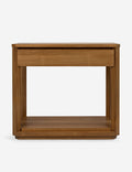 Table de chevet - Des détails d'inspiration mid-century, comme une base surélevée et des bords subtilement arrondis, distinguent notre table de chevet
