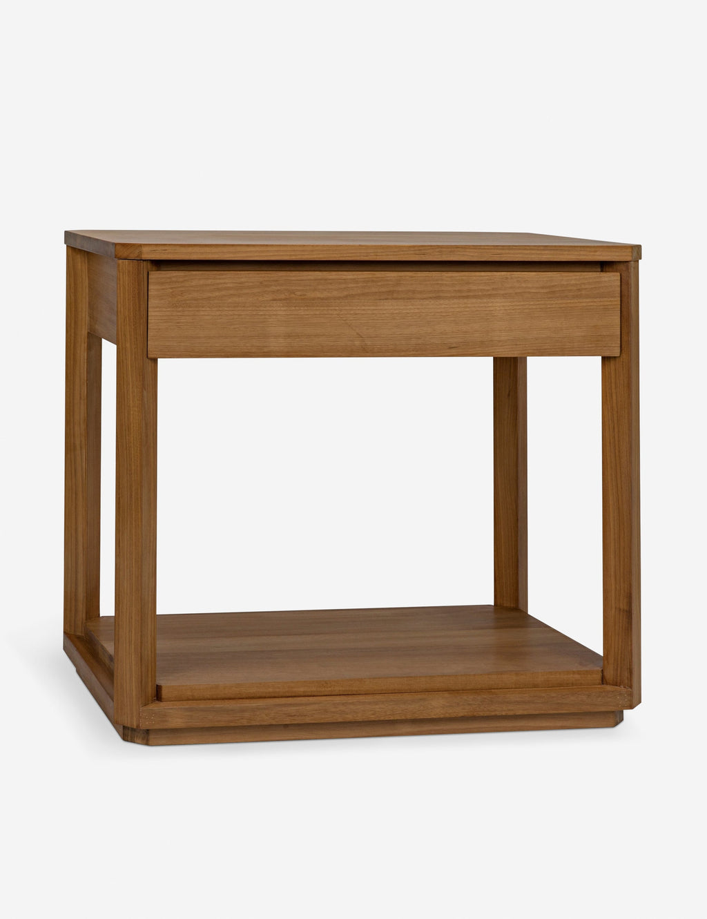 Table de chevet - Des détails d'inspiration mid-century, comme une base surélevée et des bords subtilement arrondis, distinguent notre table de chevet