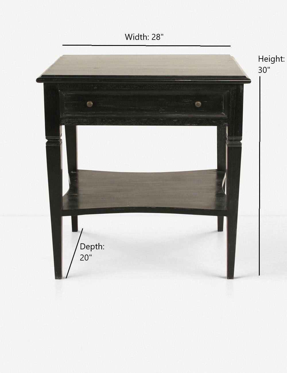 Table de chevet à tiroir – Ajoutez une touche de style rustique (et un peu d'espace de rangement supplémentaire) aux salons et aux chambres avec la table d'appoint