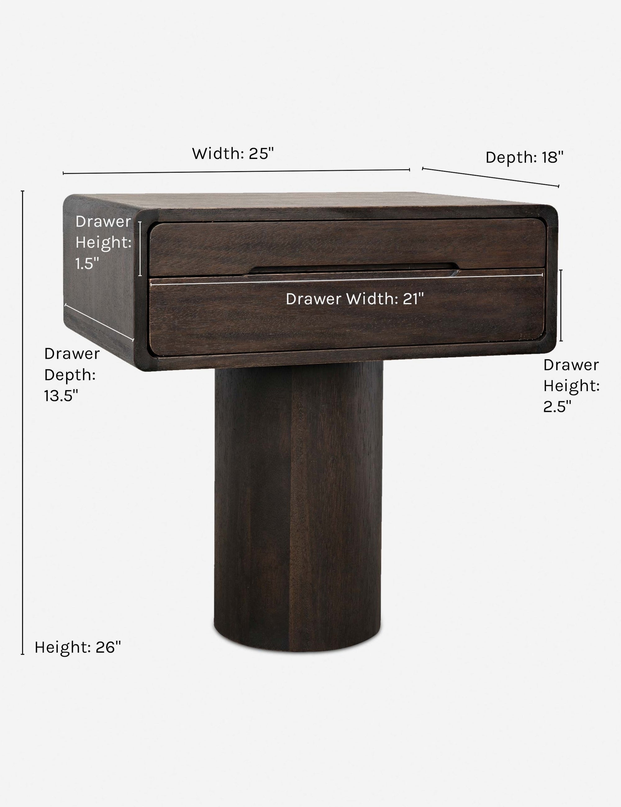 Table de chevet - Nous aimons décrire cette pièce comme moderne avec une touche bohème